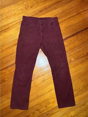 Vintage Levi's burgundy corduroys